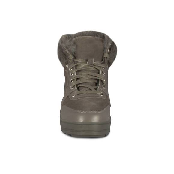 NEW CLOUD NINE ladies jamie fur sneaker in gray - Picture 4 of 6